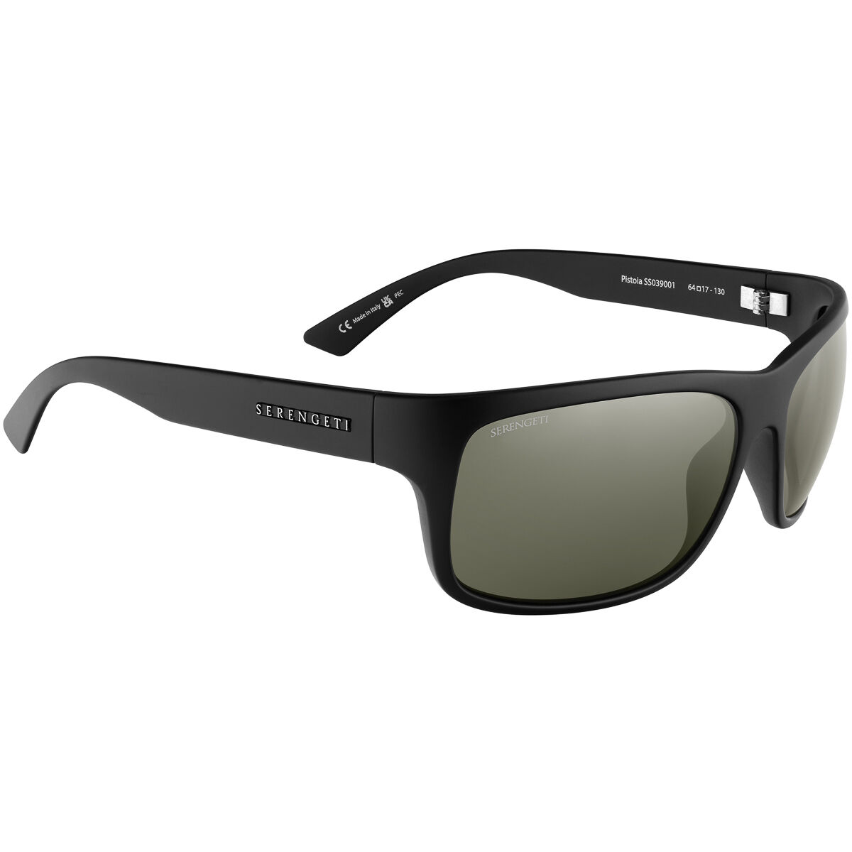 PISTOIA, Matte Black-Mineral Polarized 555nm Silver Cat 3 to 3, hi-res image number null